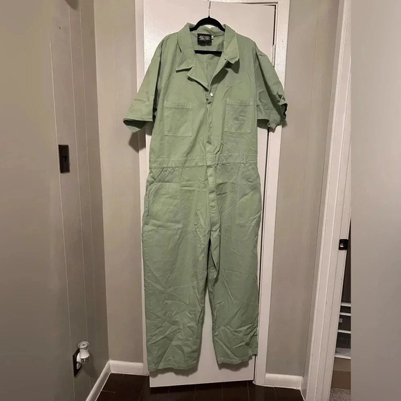 Big Bud Press Jumpsuit short sleeve light green size 6X - Picture 1 of 6
